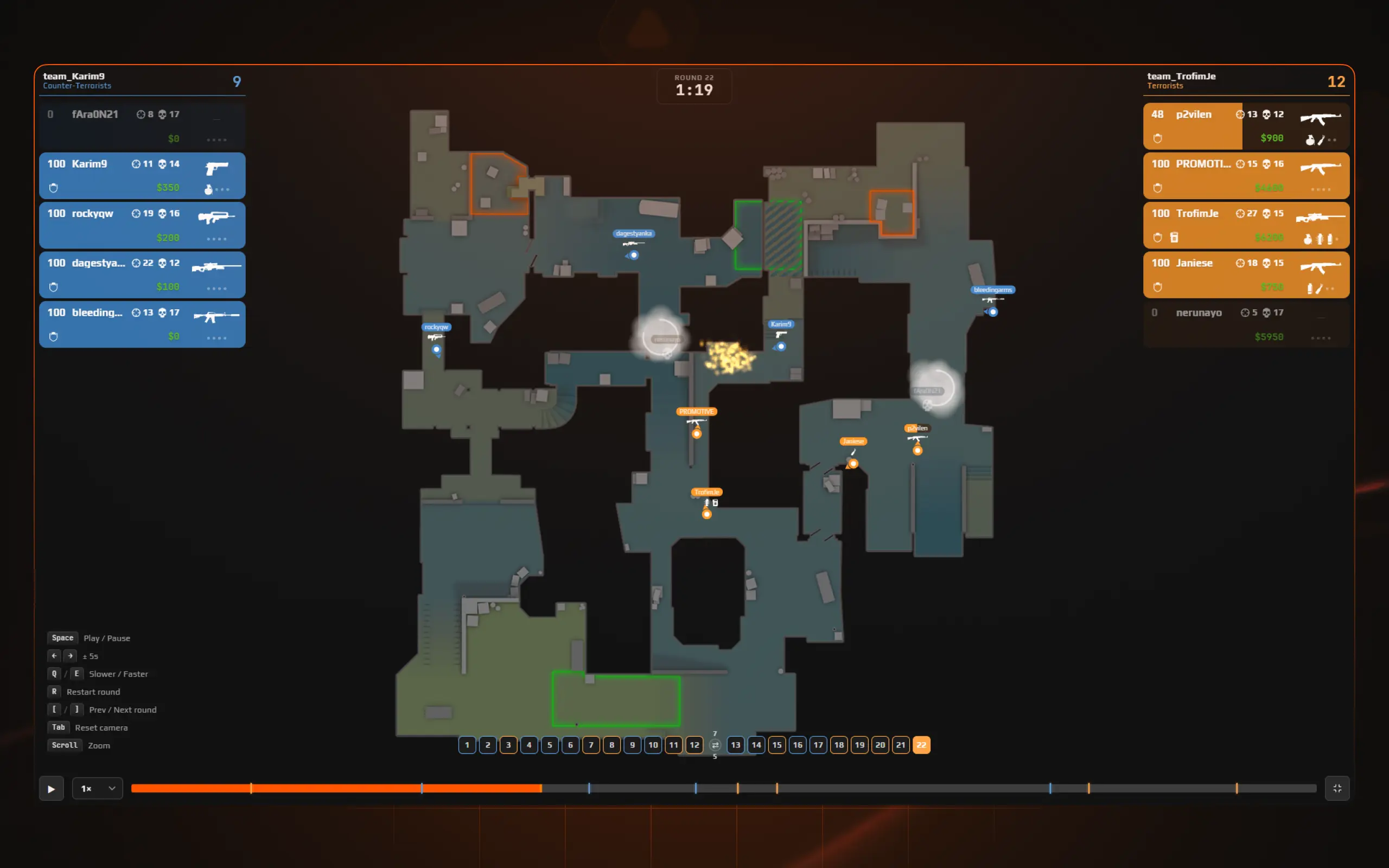 2D replay. Right inside the match page.